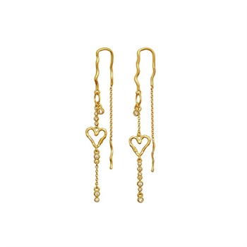 Eliori Twinkle Ohrringe in vergoldetem Silber von Maanesten